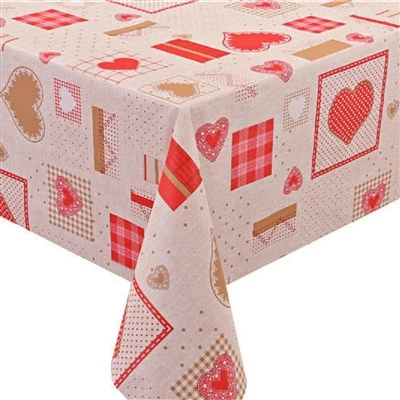 PVC Tablecloth nrog Nonwoven Backing